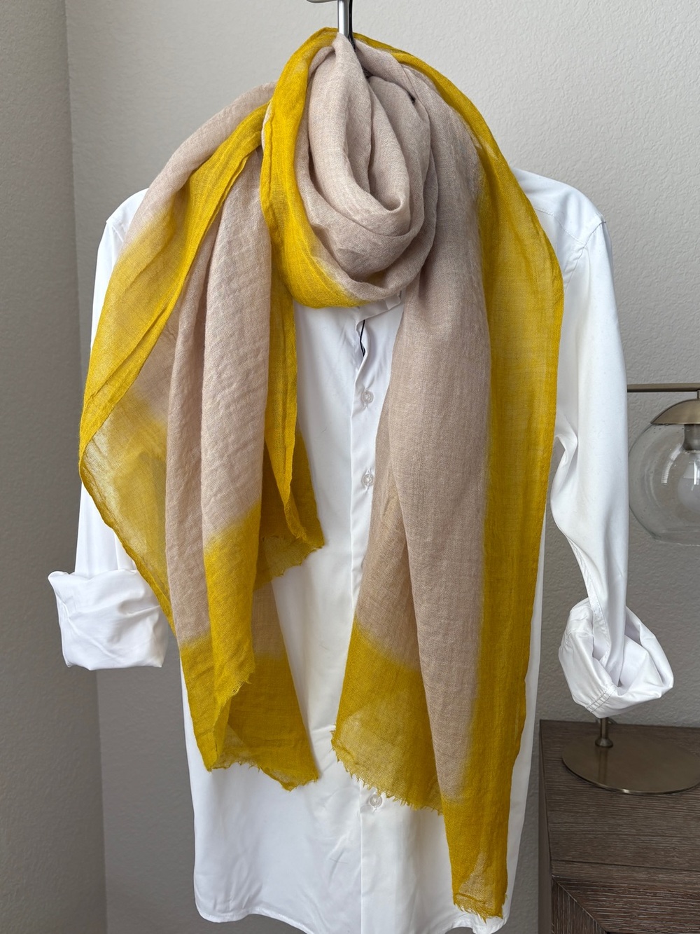EUC Lightweight Mustard Yellow Scarf